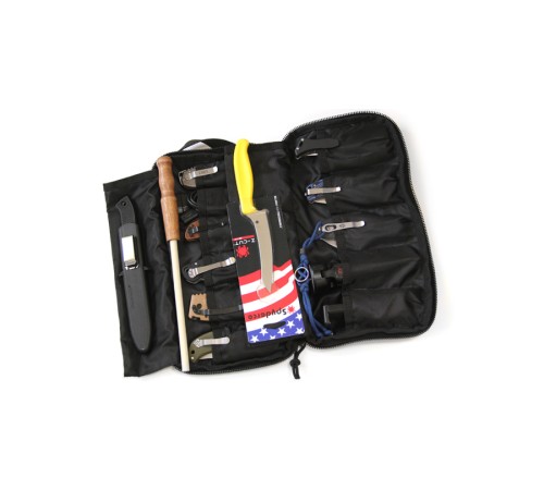 Brutalica 13+2 knives bag red