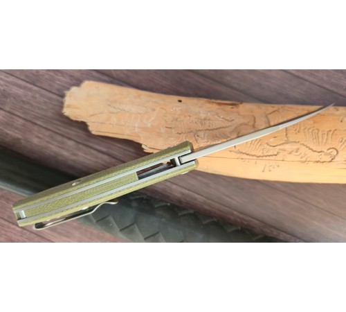 Brutalica Tsarap Folder micarta green