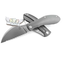 Brutalica Tsarap Folder Titanium serrated