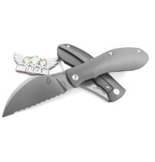 Brutalica Tsarap Folder Titanium serrated