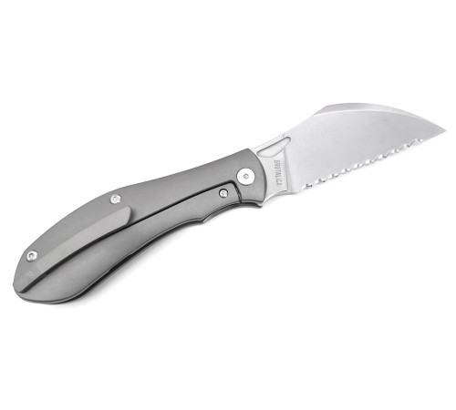 Brutalica Tsarap Folder Titanium serrated