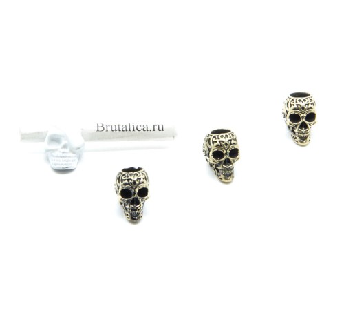 Tattoo Skull Brass
