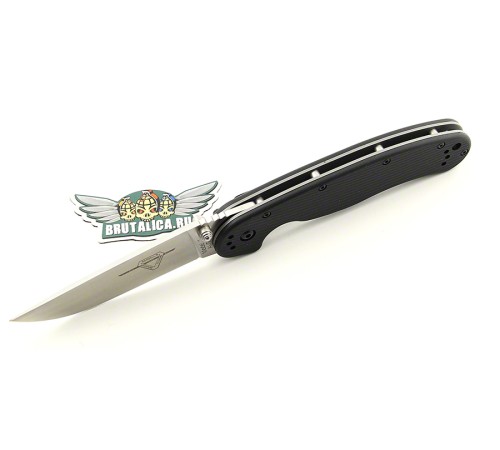 Ontario RAT-1 ON8849SS serrated/black handle
