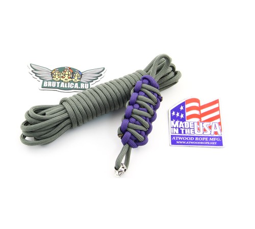 Шнур Paracord Foliage Green серо-зеленый