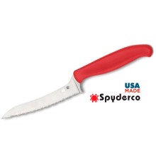 Spyderco Z-cut red serrated