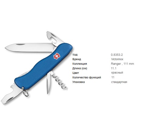 Victorinox 0.8353.2 Picknicker blue
