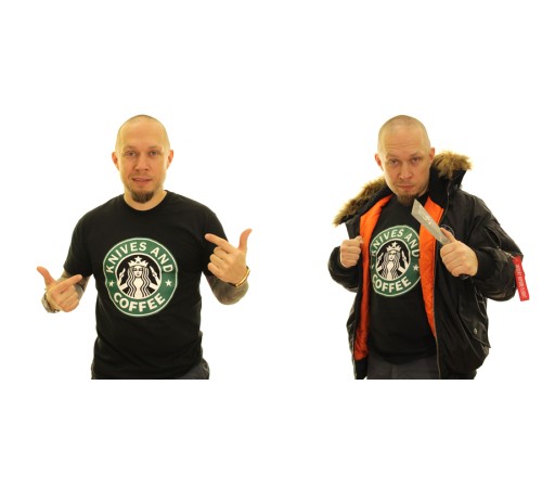 футболка Knives and Coffee 