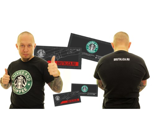 футболка Knives and Coffee 